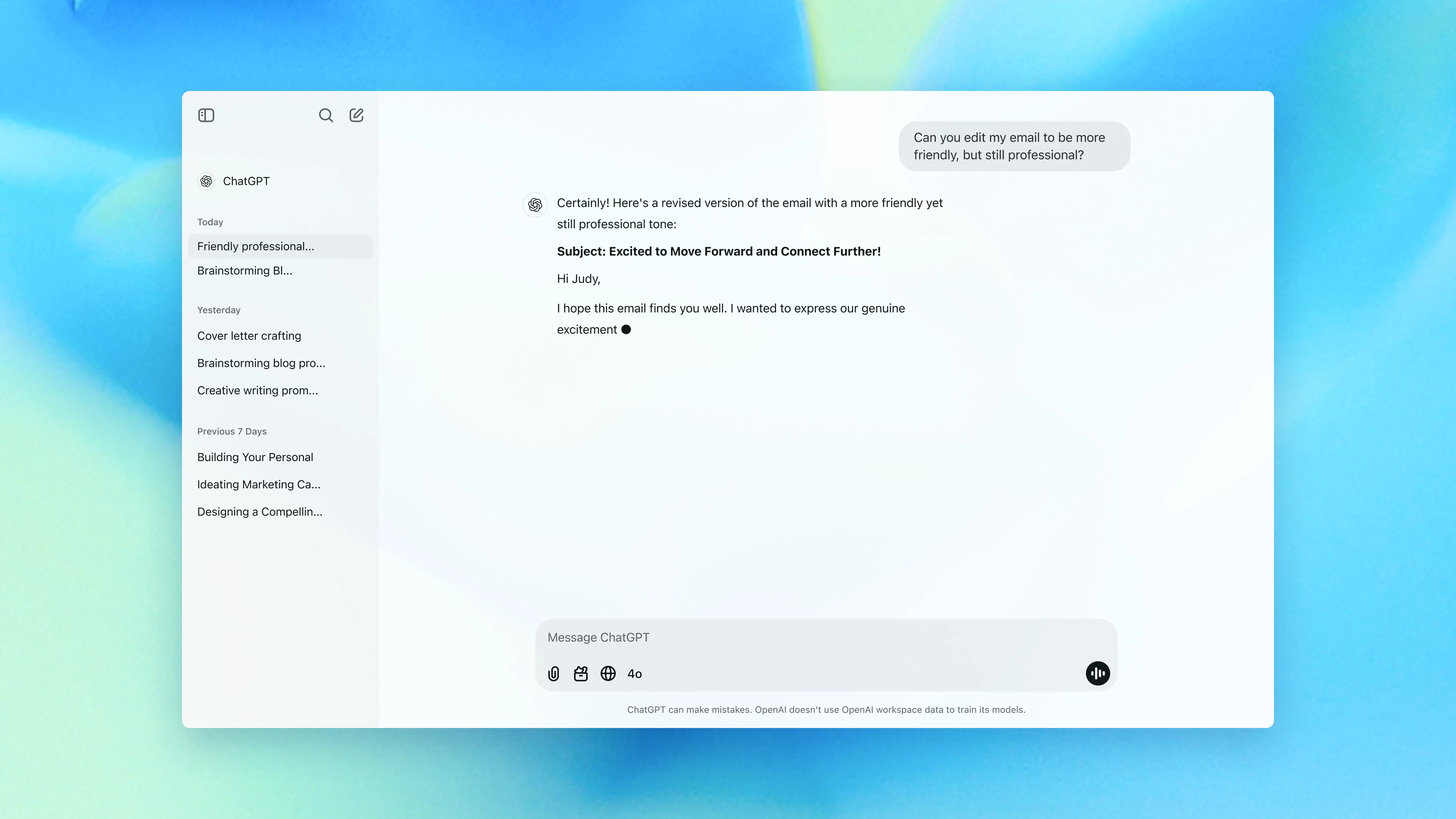 ChatGPT Capabilities